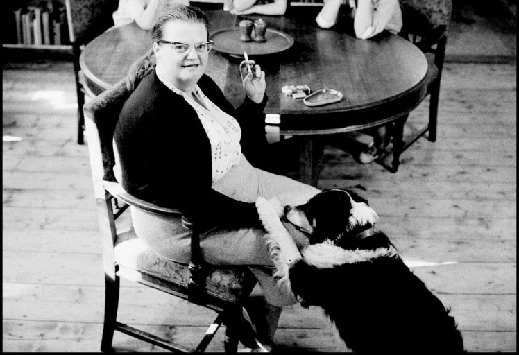 Shirley Jackson with dog